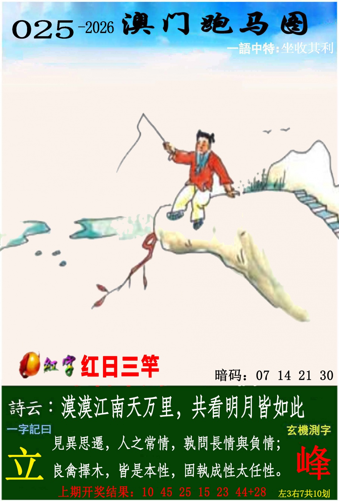 025期跑马图[图]