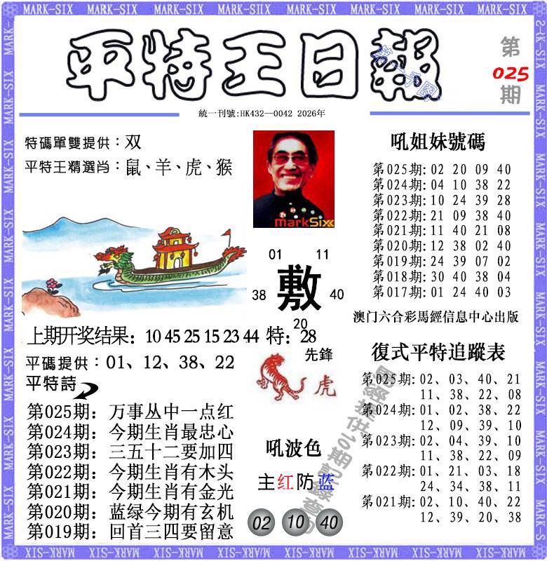 025期平特王日报[图]