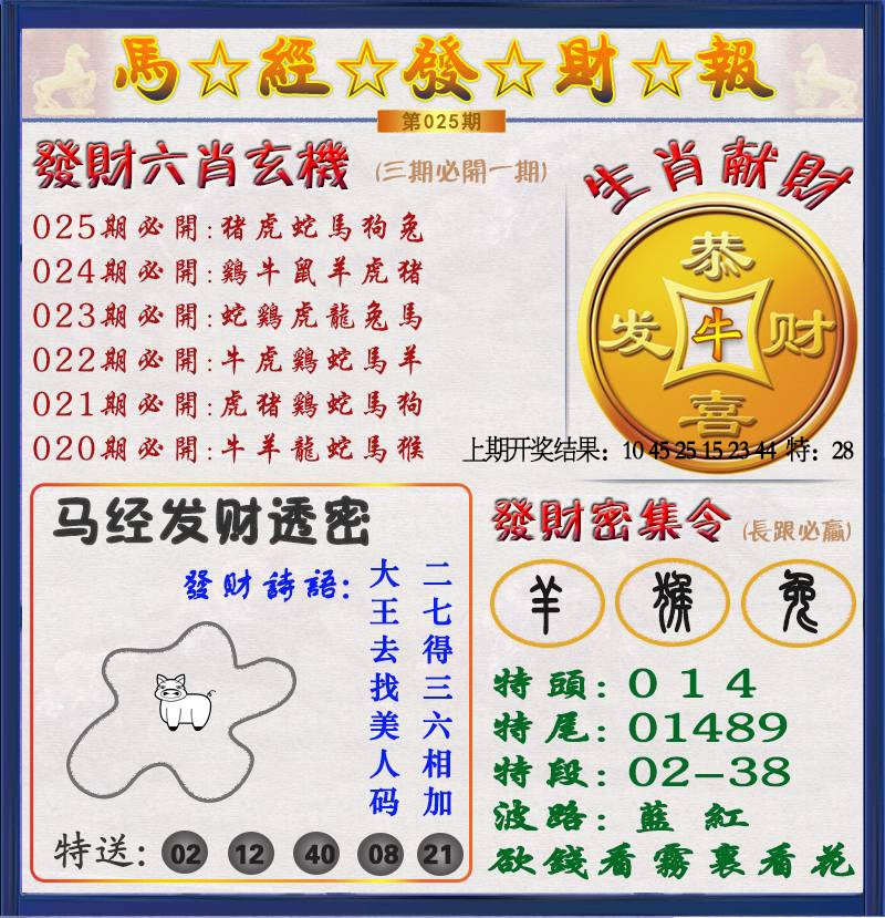 025期发财报[图]