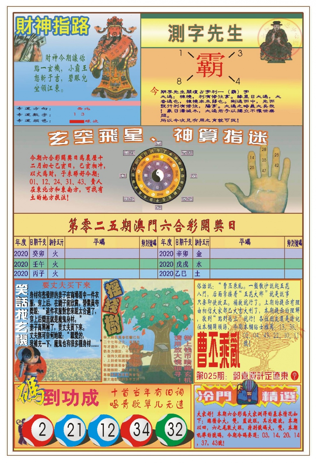 025期(新版)四柱预测B[图]