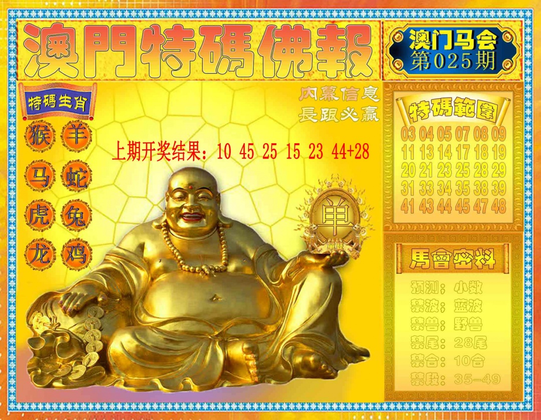 025期特码佛报[图]