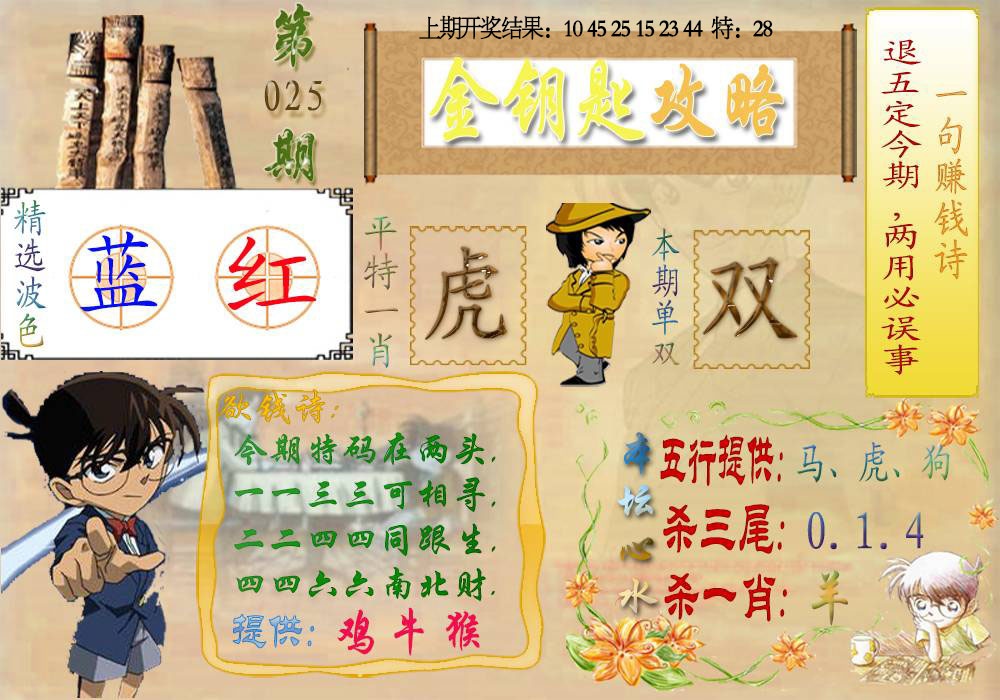 025期《金钥匙攻略》[图]