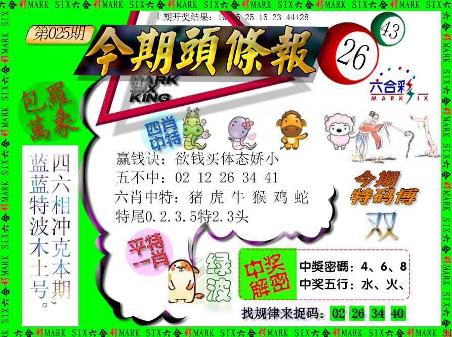 025期今期头条报[图]