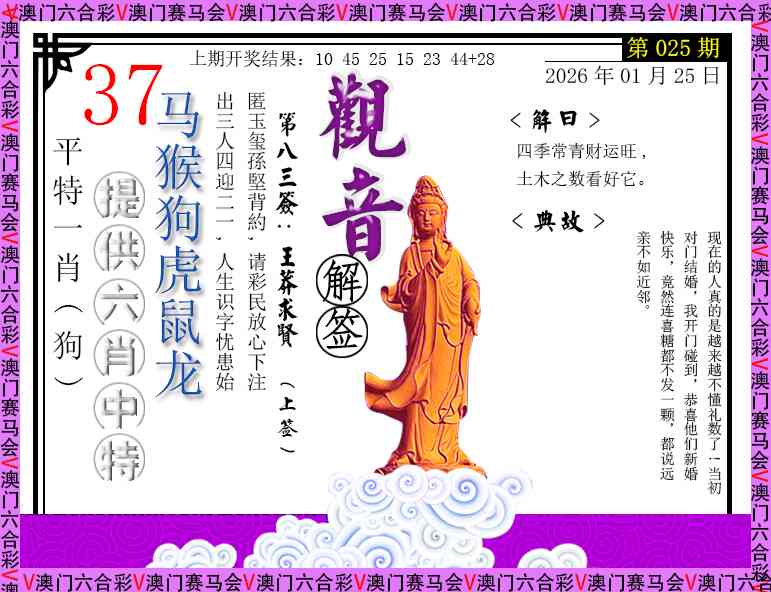 025期观音解签[图]