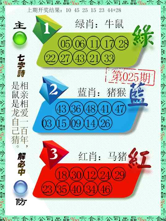 025期三波十码[图]