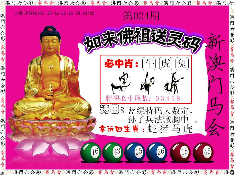 025期如来佛祖送灵码[图]