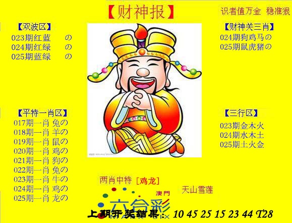 025期黄财神[图]