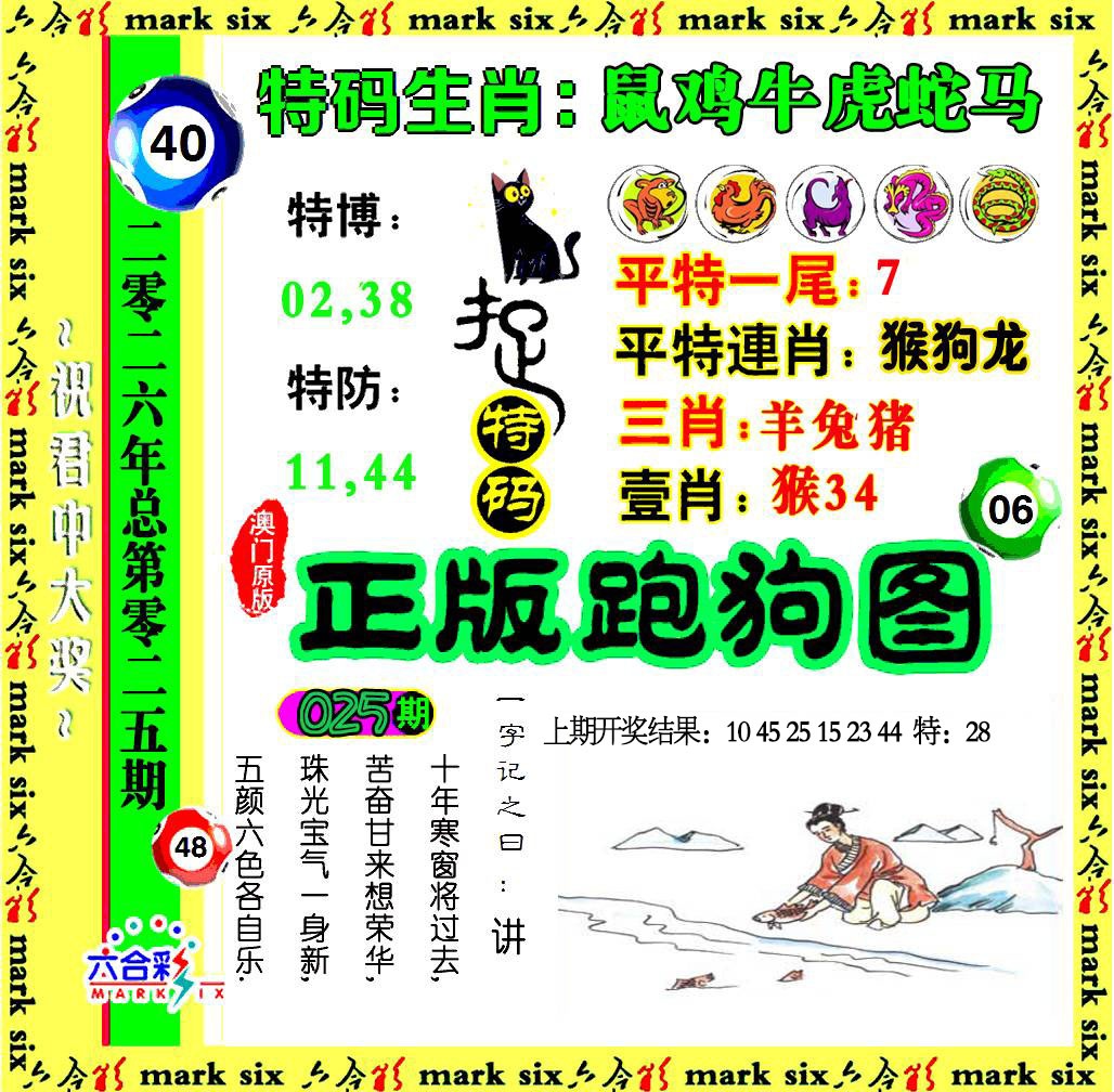 025期正版跑狗图[图]