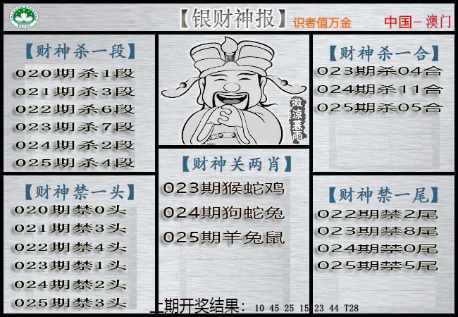 025期银财神[图]