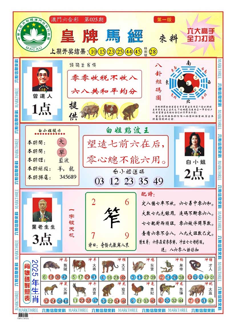 025期皇版马经A[图]