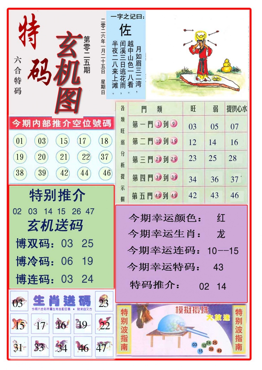 025期特码玄机图[图]