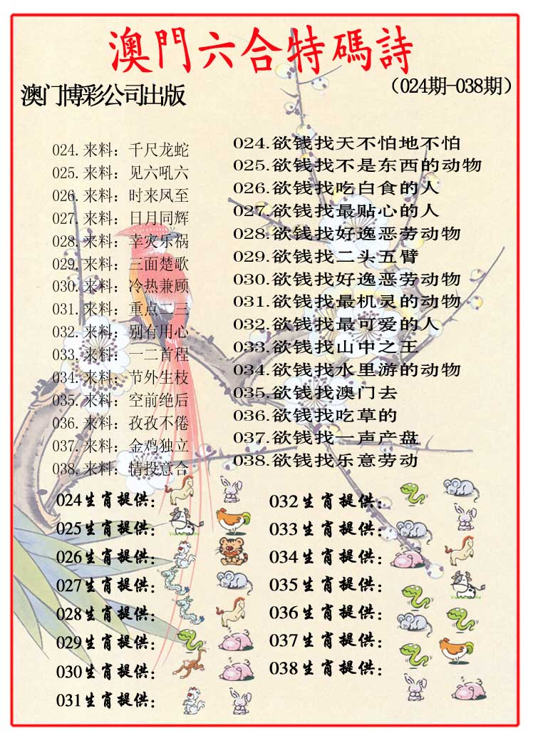 025期内部特码诗[图]