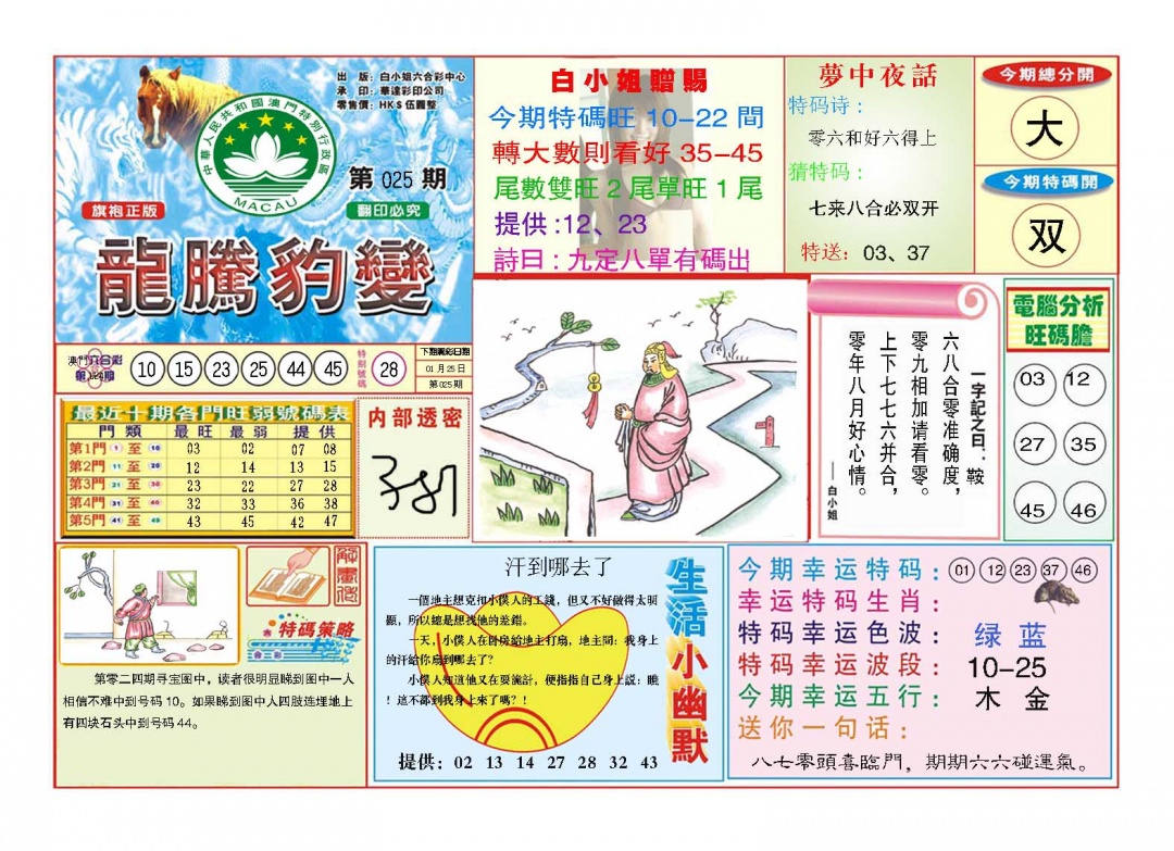 025期龙腾豹变[图]