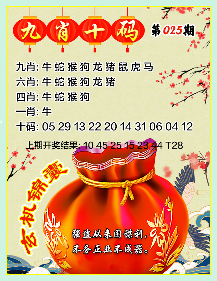 025期九肖十码[图]