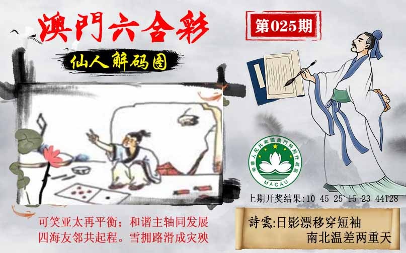025期仙人解码图[图]
