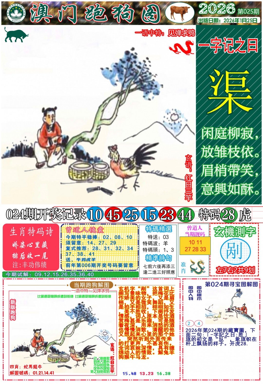 025期跑狗图A[图]