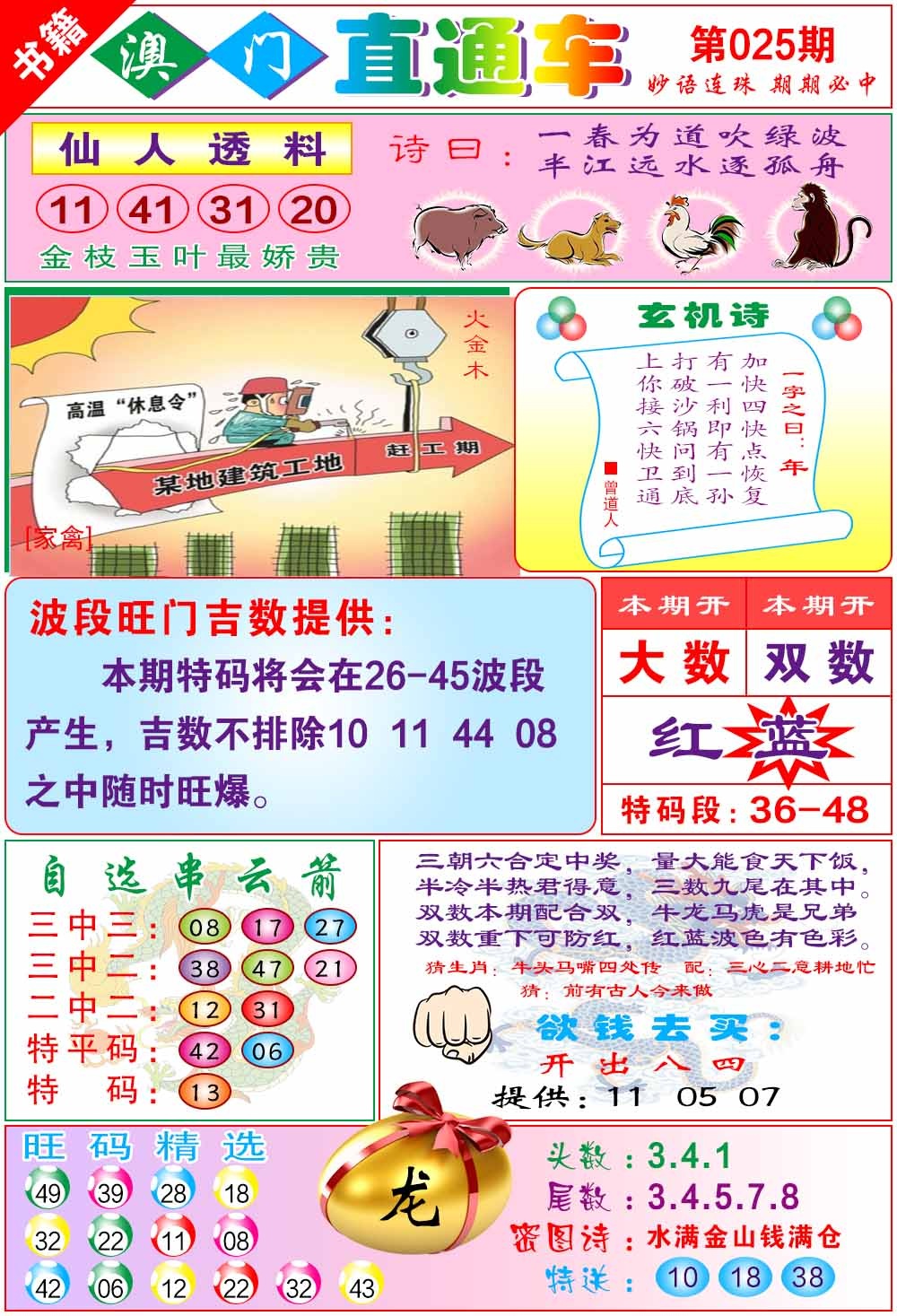 025期白姐直通车[图]