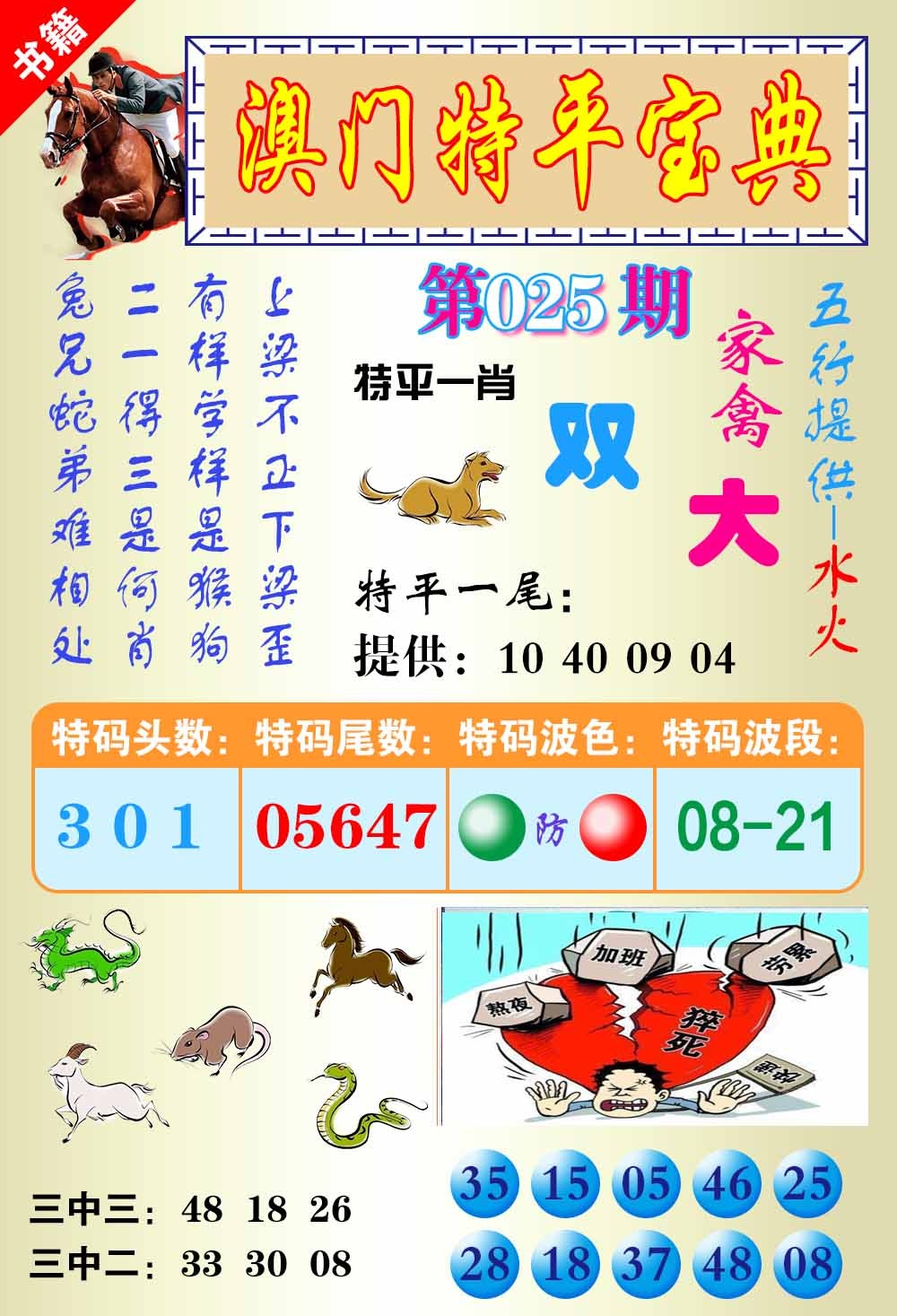 025期澳门宝典平特[图]