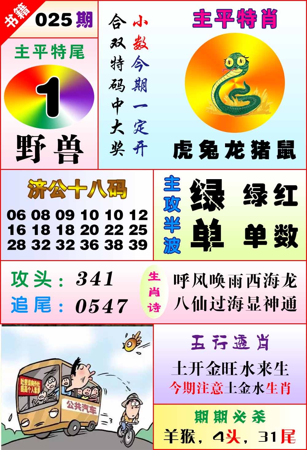 025期澳门狗头铡[图]