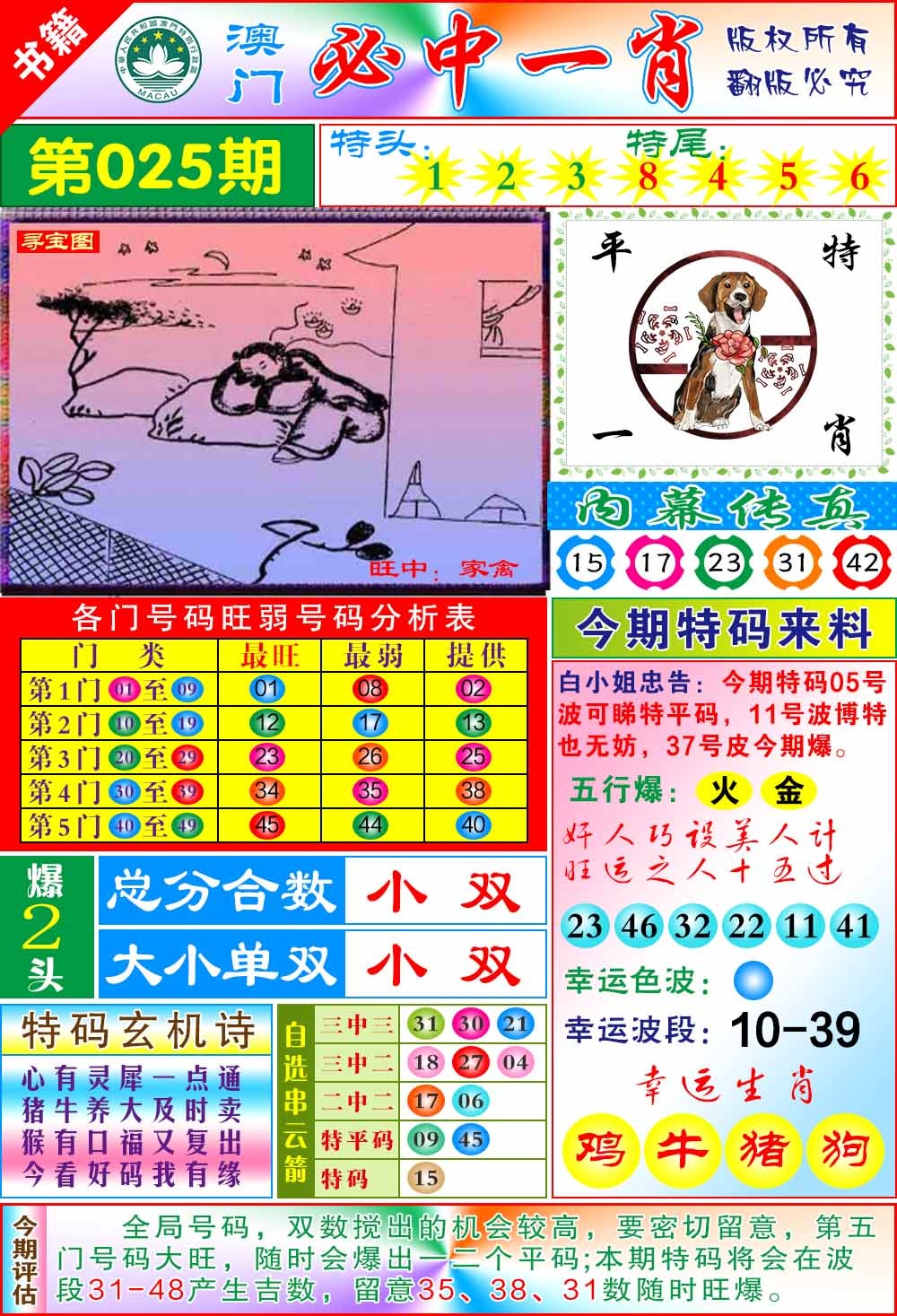 025期澳门玄机一特[图]