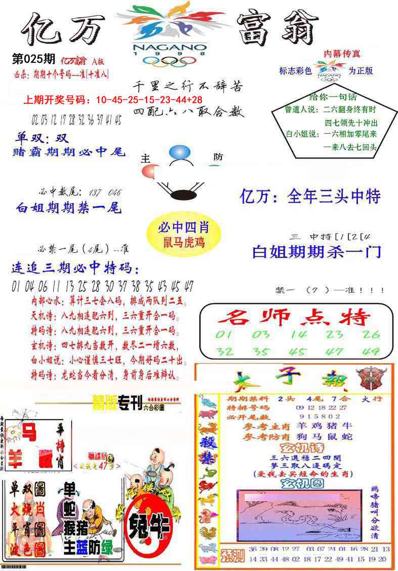 025期亿万富翁A[图]