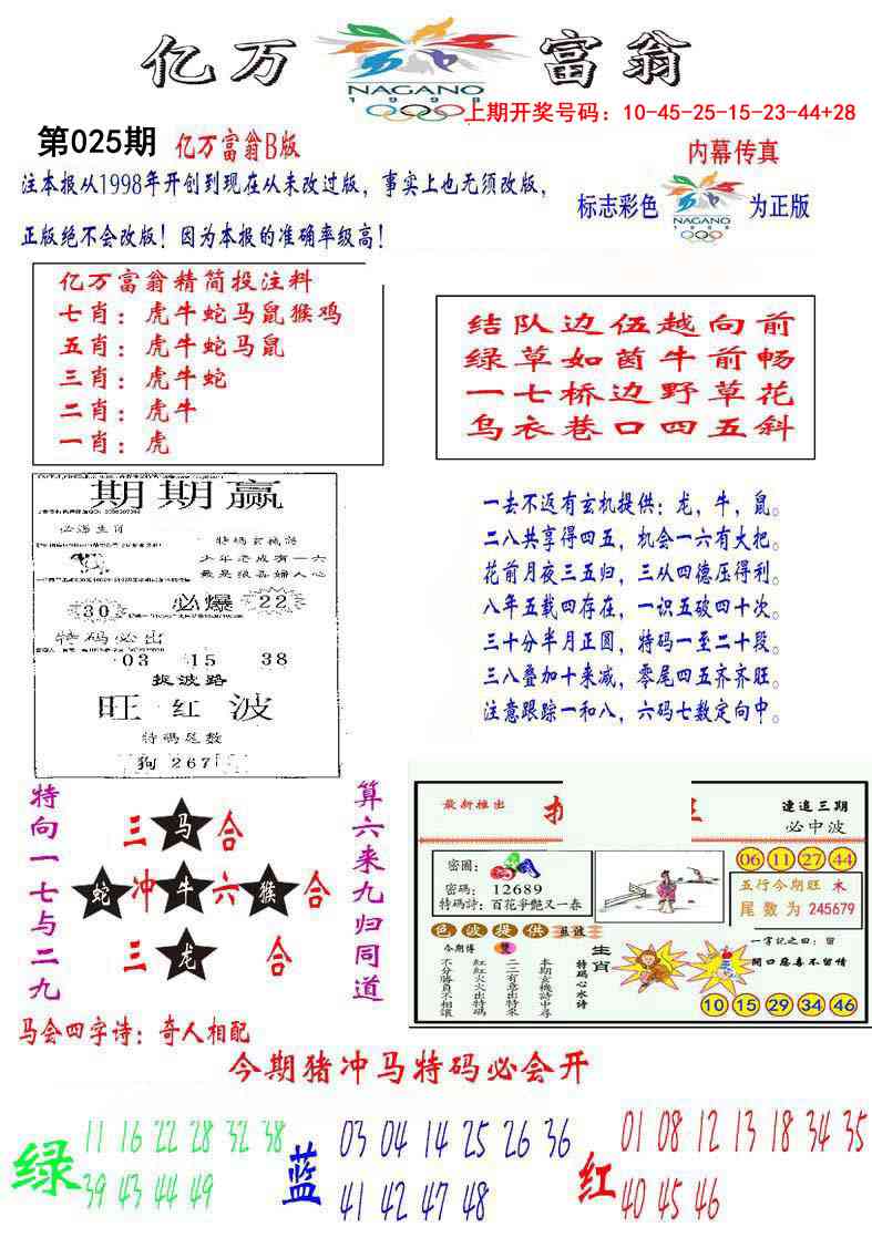 025期亿万富翁B[图]