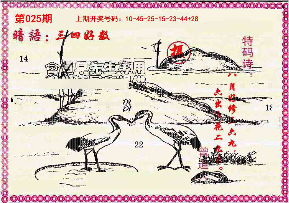 025期新暗语报[图]