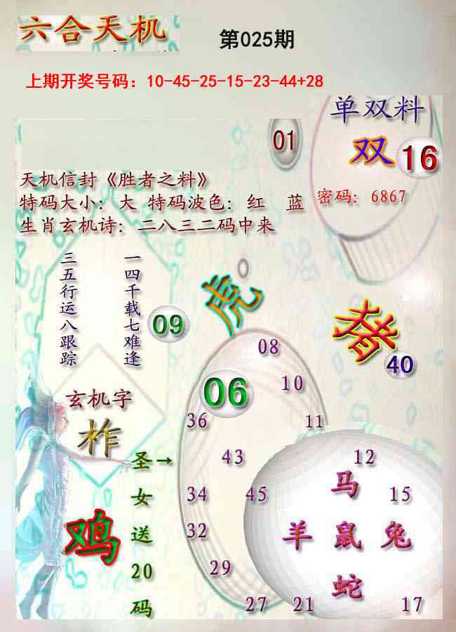 025期天机报[图]
