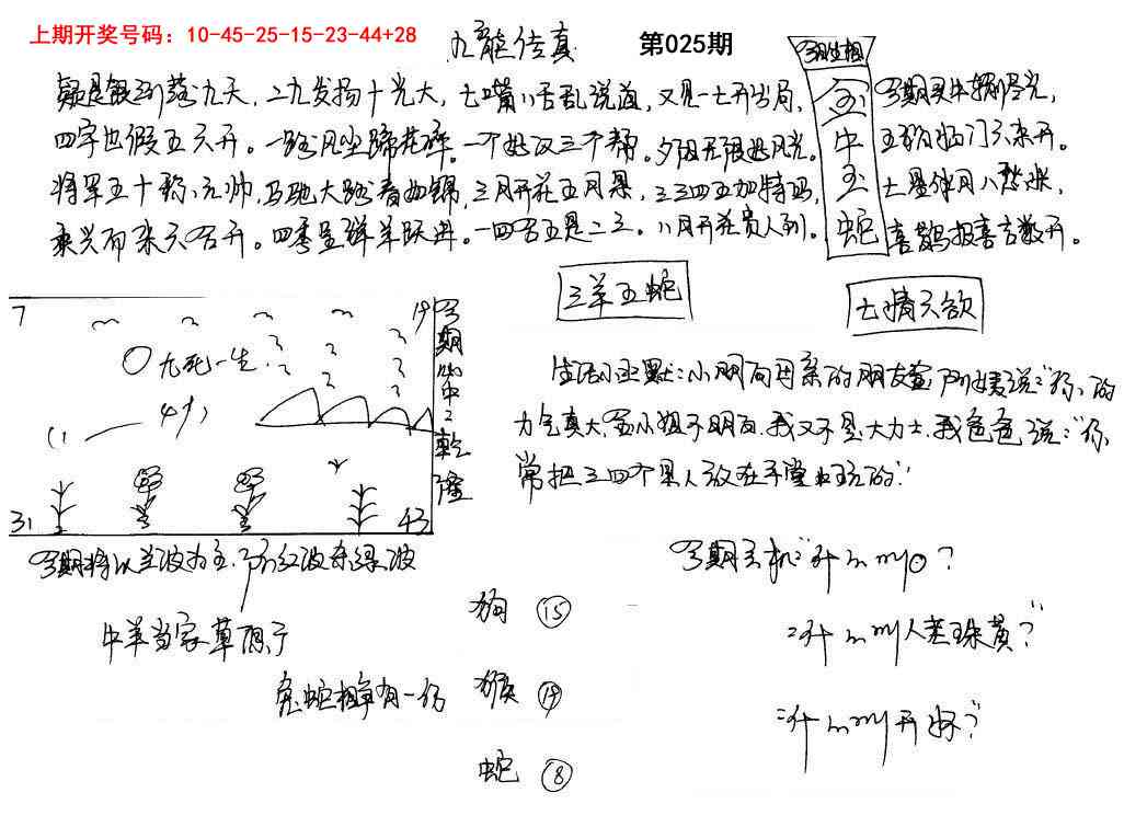 025期手写九龙内幕[图]