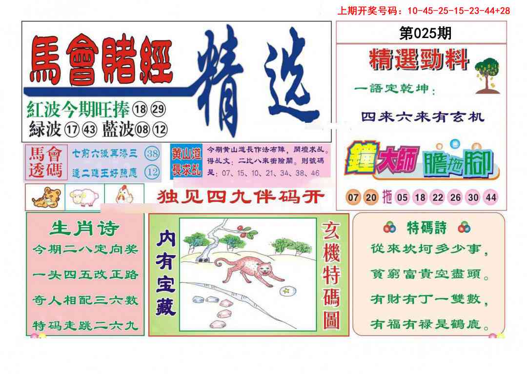 025期赌经精选[图]
