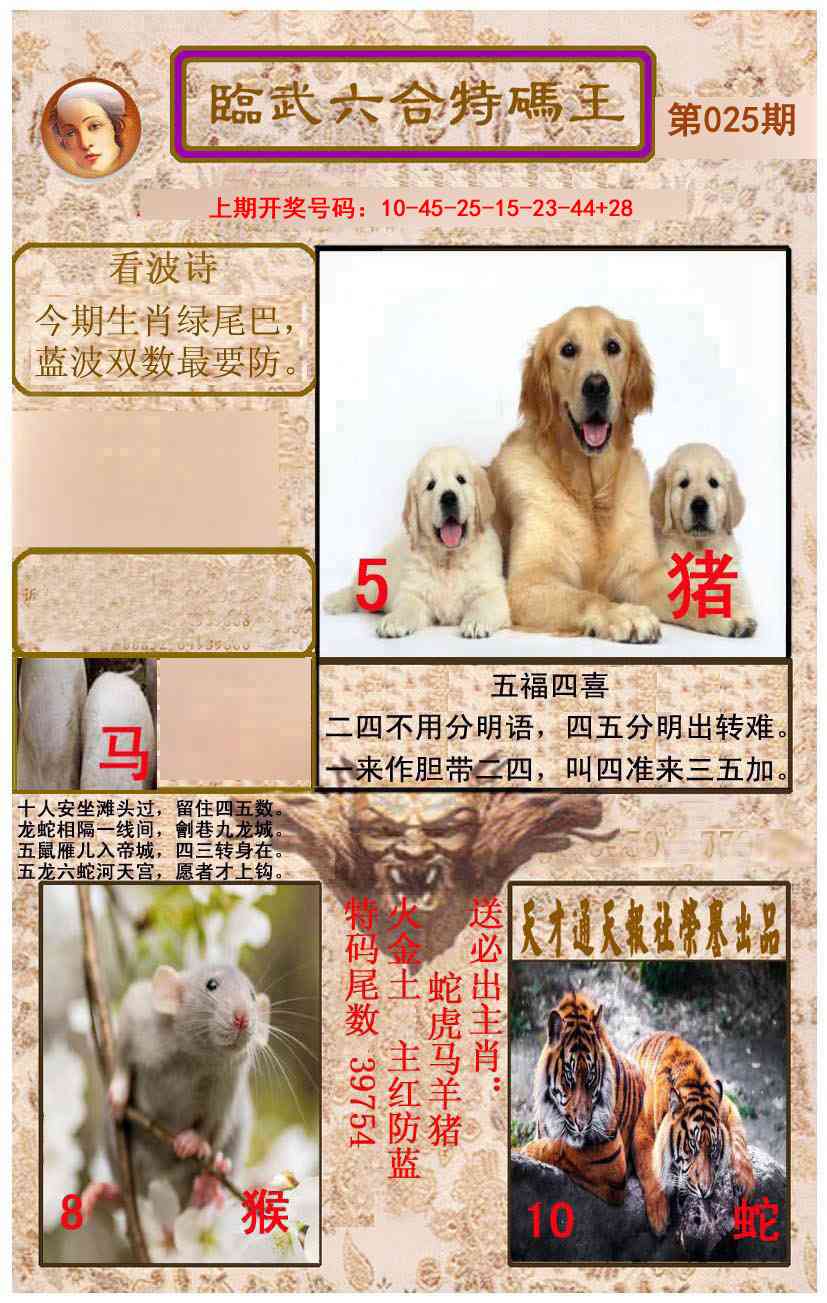 025期临武六合特码王[图]