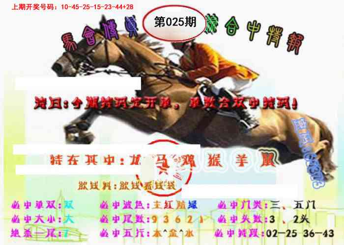 025期马会传真-综合报[图]