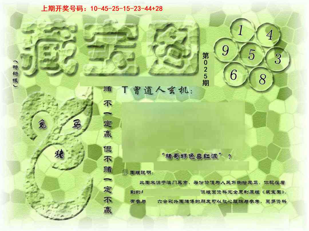 025期假新藏宝图[图]