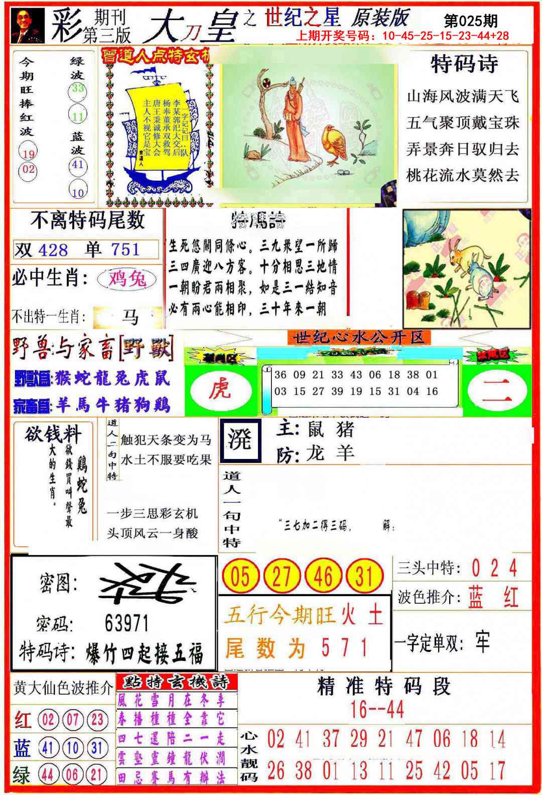 025期大刀皇之(世纪之星)[图]