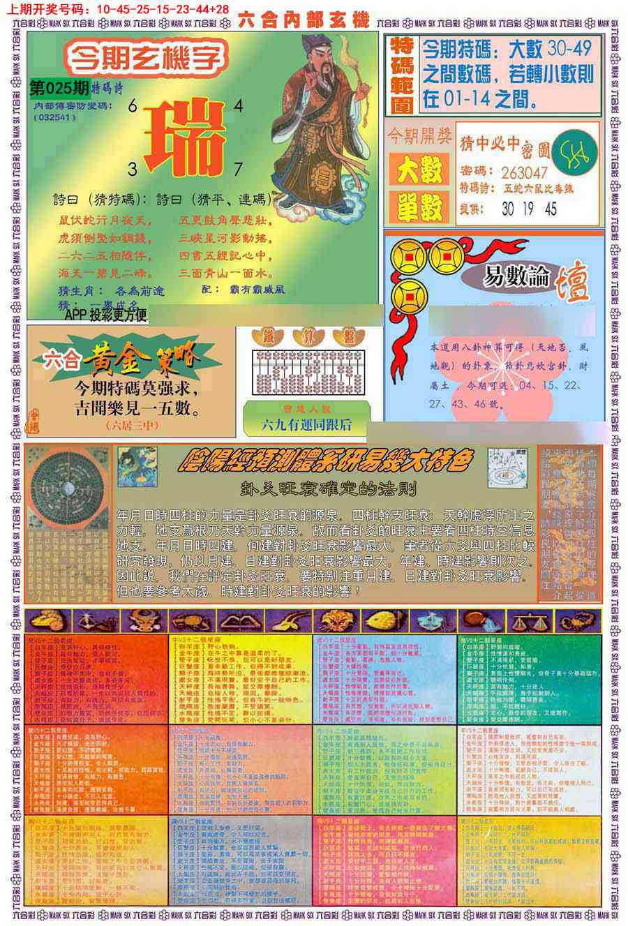 025期(新版)内部玄机B[图]