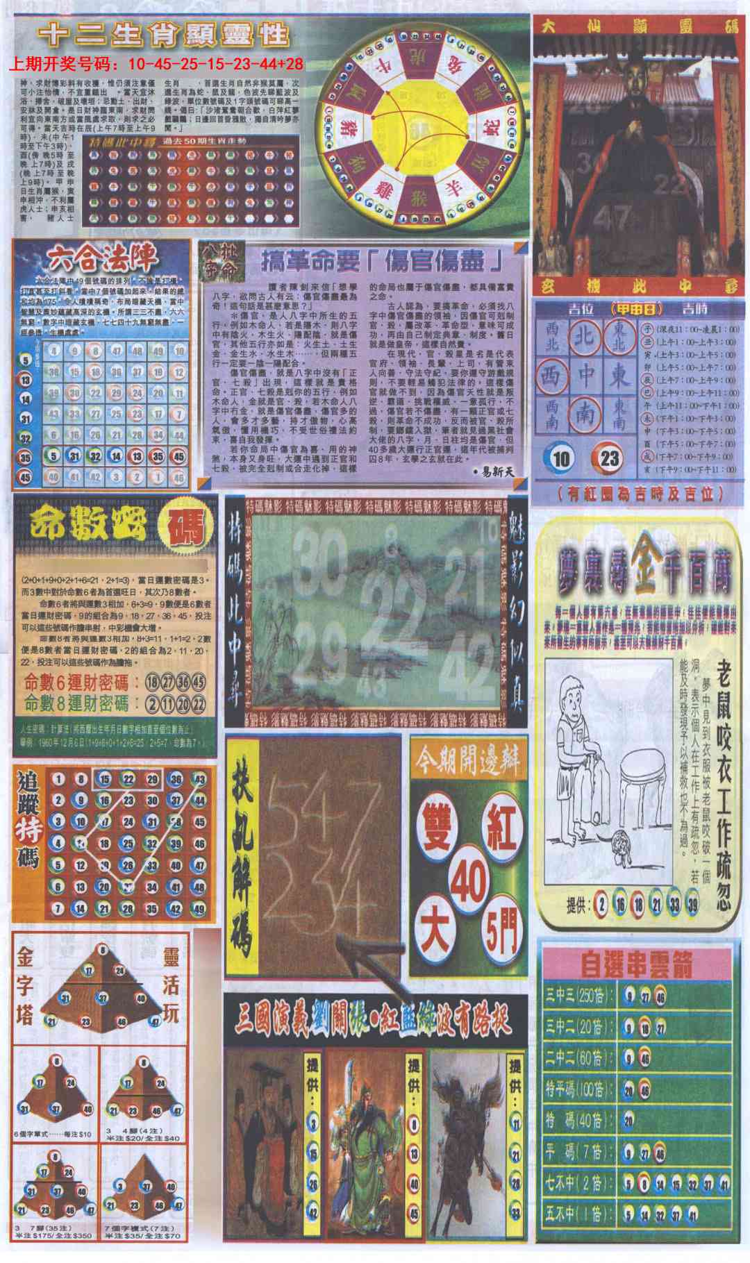 025期新报跑狗-2(背面)[图]