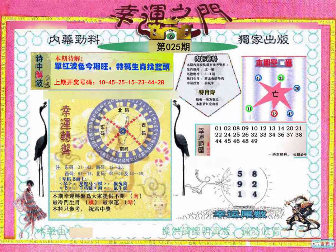 025期幸运之门[图]