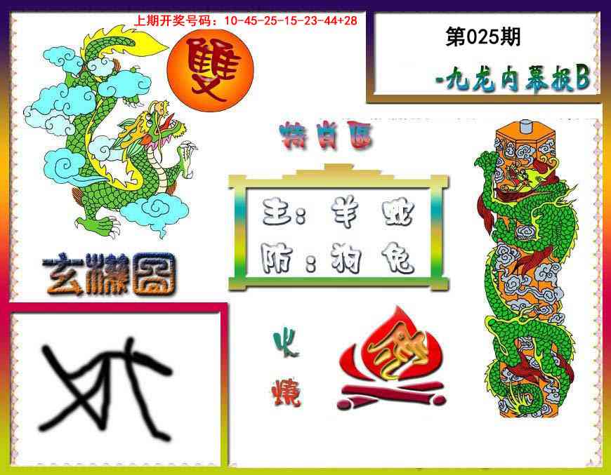 025期九龙内幕特肖图B[图]