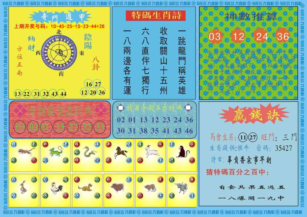 025期黄大仙灵码B[图]