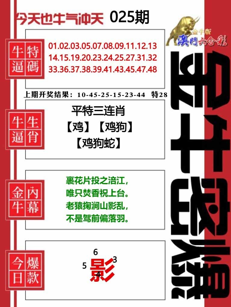 025期金牛密爆[图]